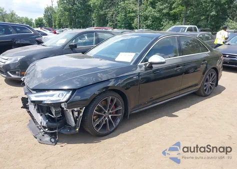 2018 Audi S4 3.0T Premium Plus z USA, uszkodzony, nr VIN WAUC4AF45JA002921